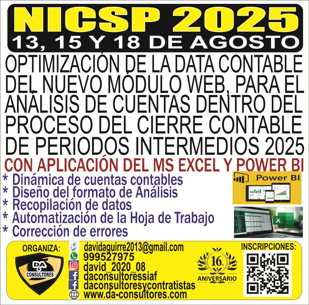 OPTIMIZACIÓN DE LA DATA CONTABLE DEL NUEVO MÓDULO WEB, PARA EL ANÁLISIS DE CUENTAS DENTRO DEL PROCESO DEL CIERRE CONTABLE DE PERIODOS INTERMEDIOS 2025